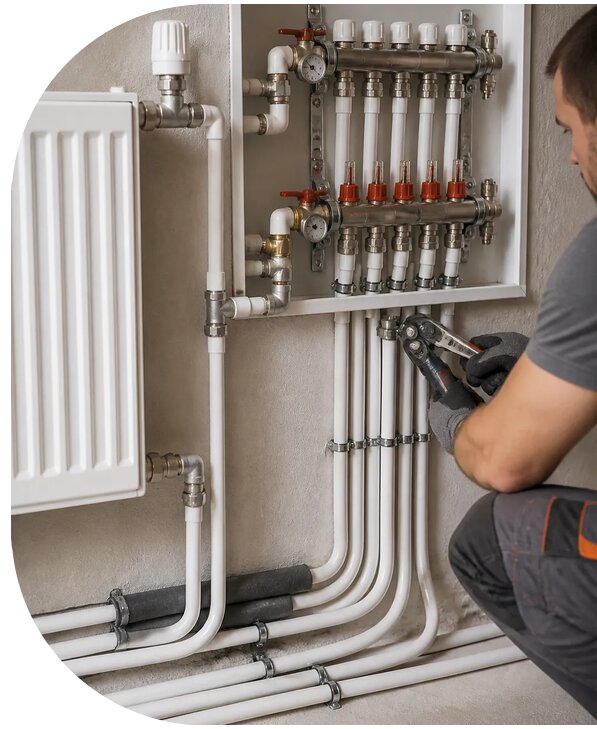 Монтаж металлопластикового отопления в Ухте от 1519 р. | АПаруса-Хта