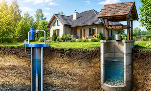 Автономное водоснабжение загородного дома Ухта: скважина или колодец